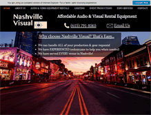 Tablet Screenshot of nashvillevisual.com